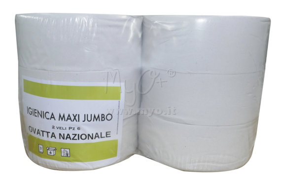 Carta Igienica Jumbo mt 300, 100% Carta Riciclata 