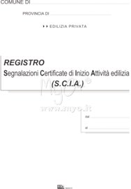 REGISTRO DELLE SCIA EDILIZIE PRESENTATE IN COMUNE - 50 FOGLI, 096837