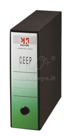 Raccoglitore Ceep Commerciale, a Leva a 2 Anelli, Vari Dorsi e Colori, verde scuro