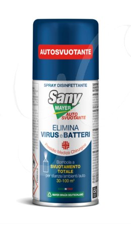 Spray Autosvuotante Virucida e Battericida, PMC, ml 100