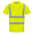 T-Shirt Maglietta Maniche Corte Alta Visibilità S170 Comfort Hi-Vis, Giallo