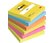 Post-it® Energetic, Foglietti Riposizionabili, 100 Fogli, Varie Dimensioni e Colori, mm 76x76