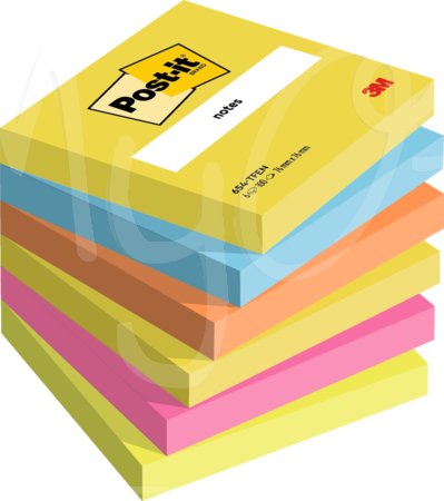 Post-it® Energetic, Foglietti Riposizionabili, 100 Fogli, Varie Dimensioni e Colori