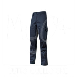 Pantalone da Lavoro in Cotone Elasticizzato Guapo, Blu