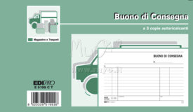 Blocco Buoni di Consegna, 33x3 Copie, Vari Formati, cm 17(l)x9,9(h)