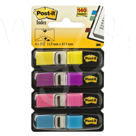 Post-it® Index Mini, 4 Blocchi, 12 x 43 mm