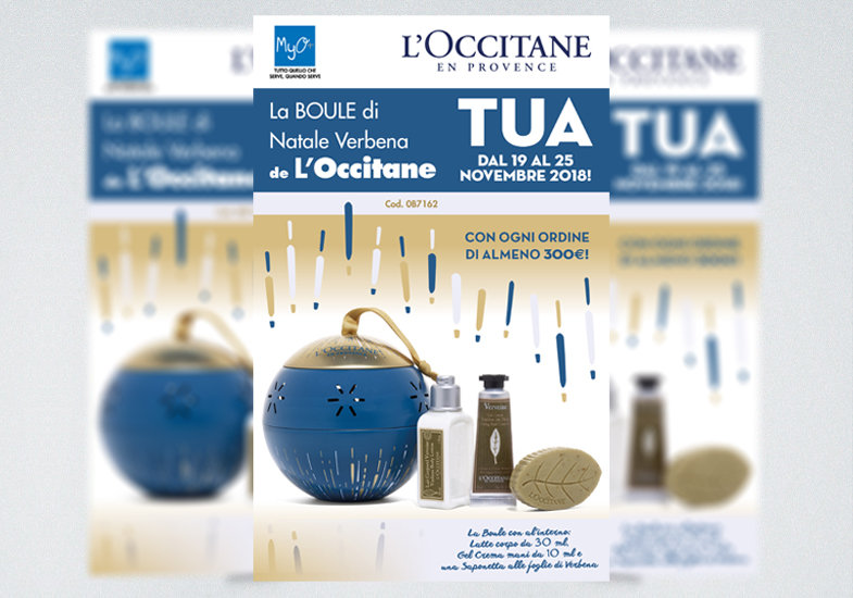 Promozione Boule di Natale Verbena de L'Occitane MyO